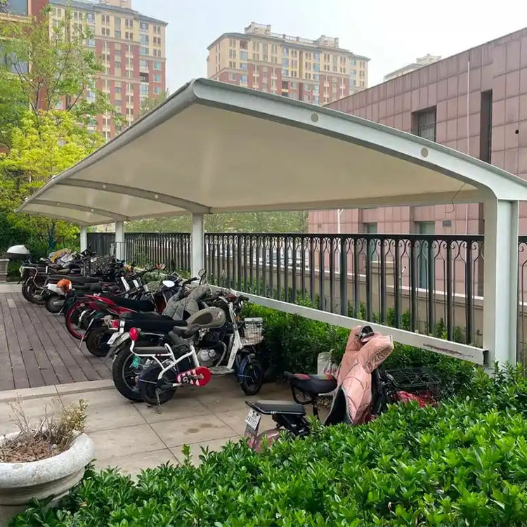 乌兰察布膜结构电动车棚